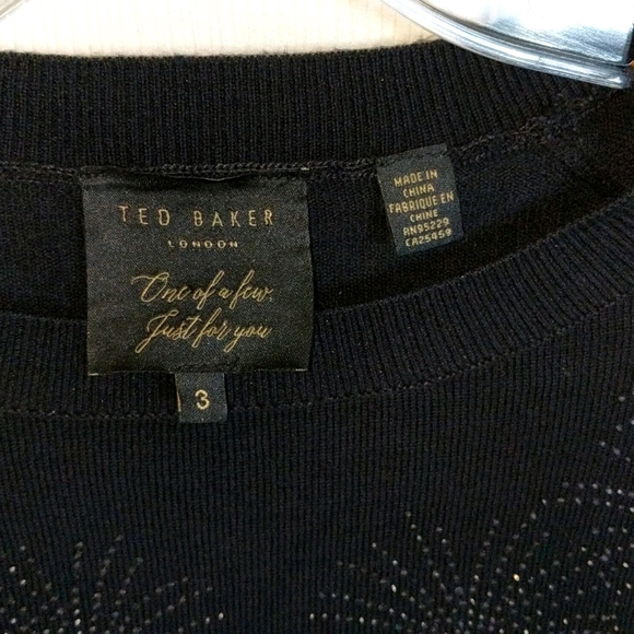 Ted Baker Amrylis Hot Fix Stardust Sweater Sz 3 - Picture 5 of 8